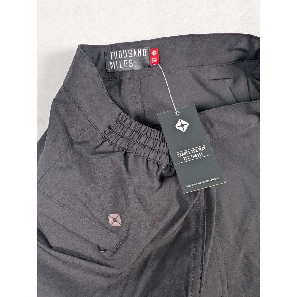 Thousand Miles All Day Shorts Mens‎ 2XL Black Performance Outdoor Packable NWT